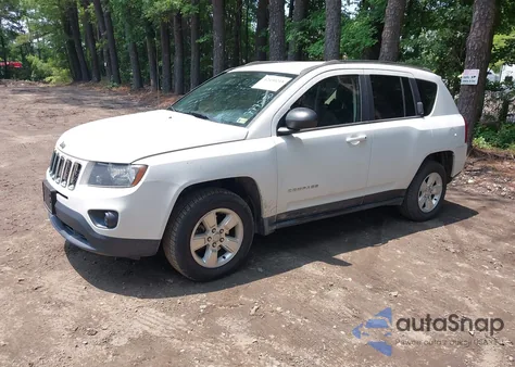 2014 Jeep Compass Sport из США, поврежденный, VIN 1C4NJCBA1ED777250
